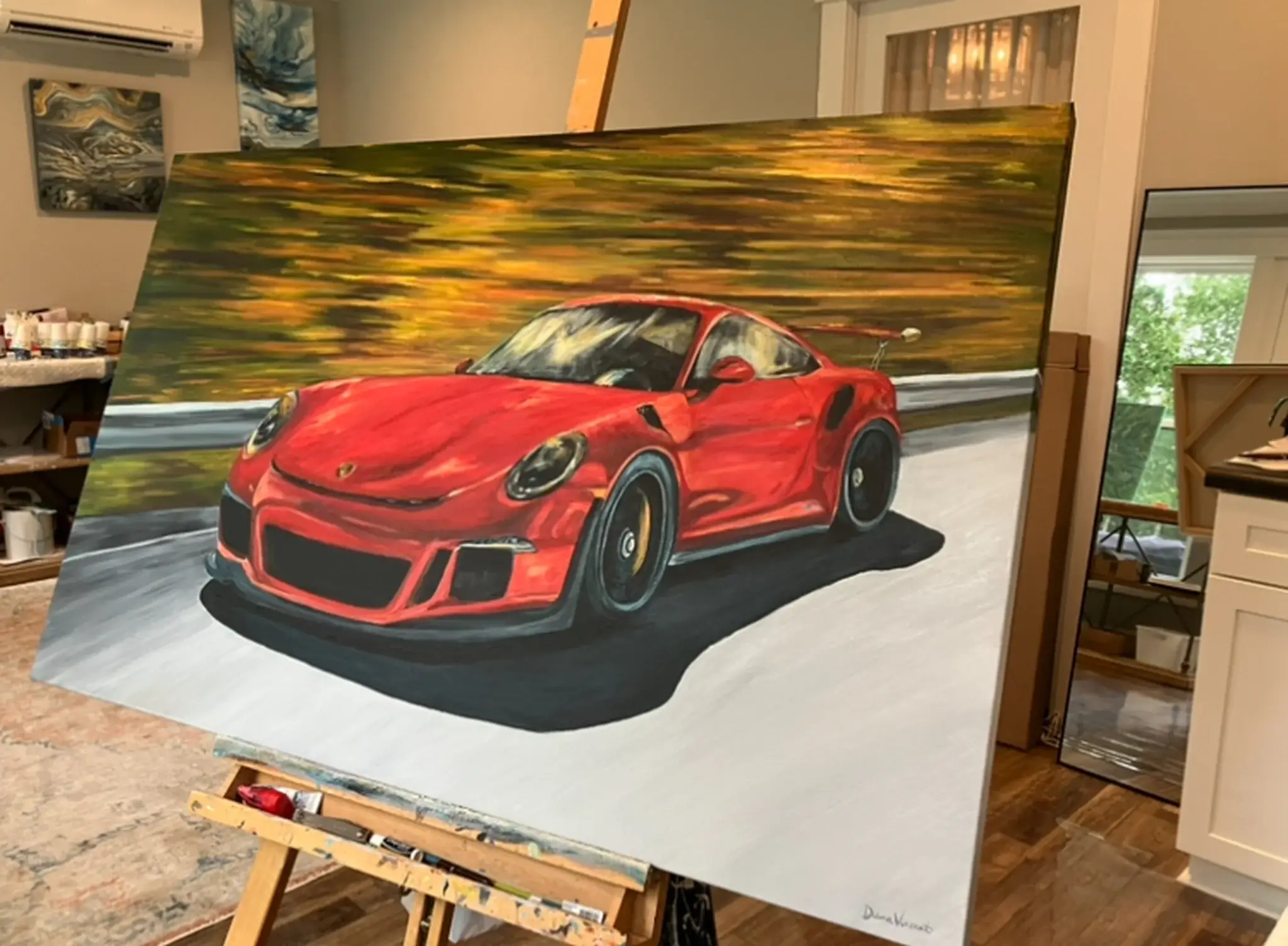 No Reserve Porsche 911 GT3 RS painting by Diana Vincent | PCARMARKET